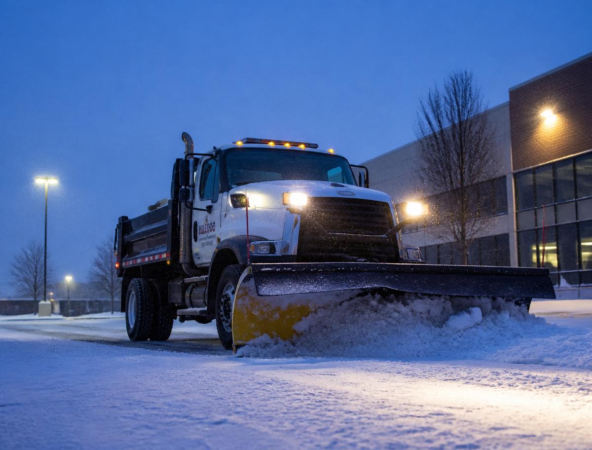 Preferred Construction job-site truck on a Metro Detroit project